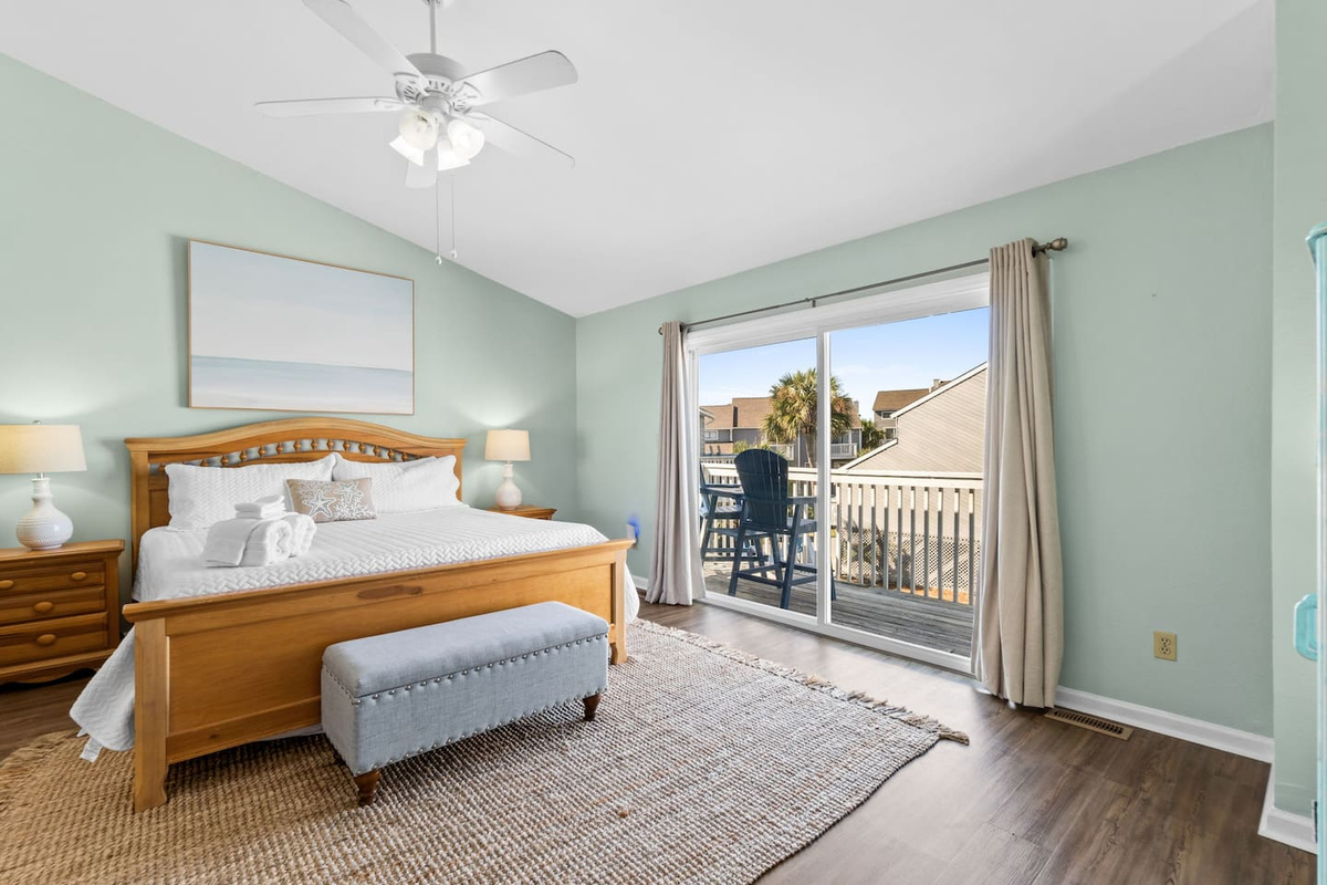 Your top-floor king suite feels like a private retreat &mdash; elevated, quiet, and far enough from the world that you'll actually unwind.