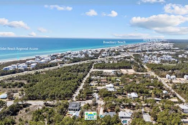 The 30A Beach Cottage, perfectly situated in close proximity to Rosemary Beach, Alys Beach, 30Avenue and all Hwy 30A has to offer.