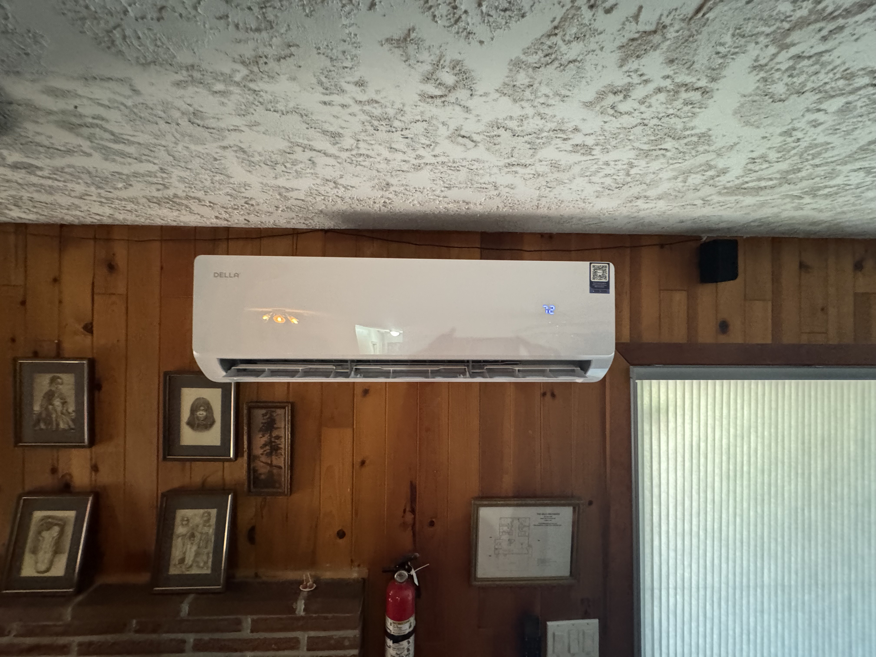 New heating/cooling unit in the living room