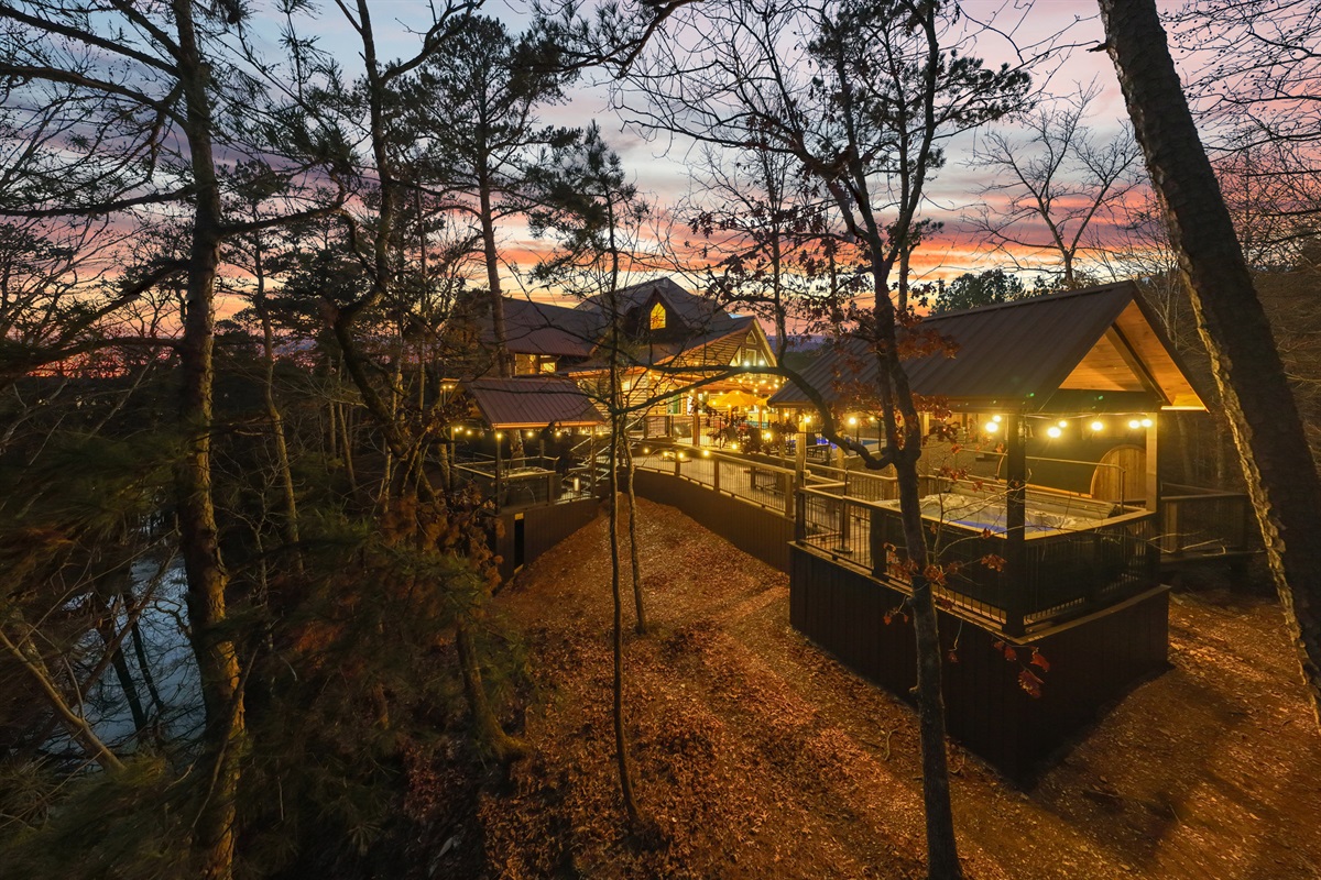 Creek view from the hot tub