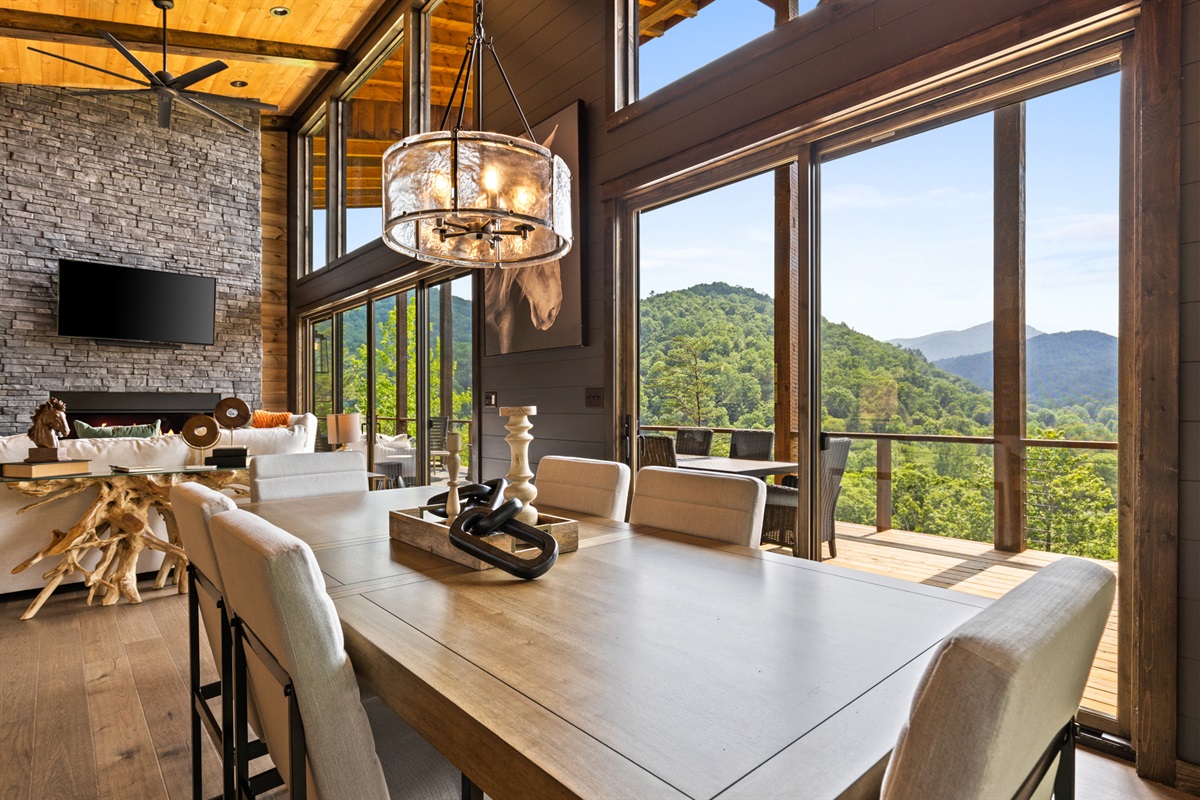 Dine where mountains are your backdrop and memories are the main course.