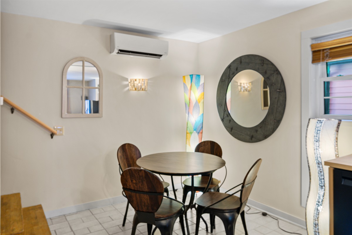 You’ll be comfortable year round with mini split systems in each room