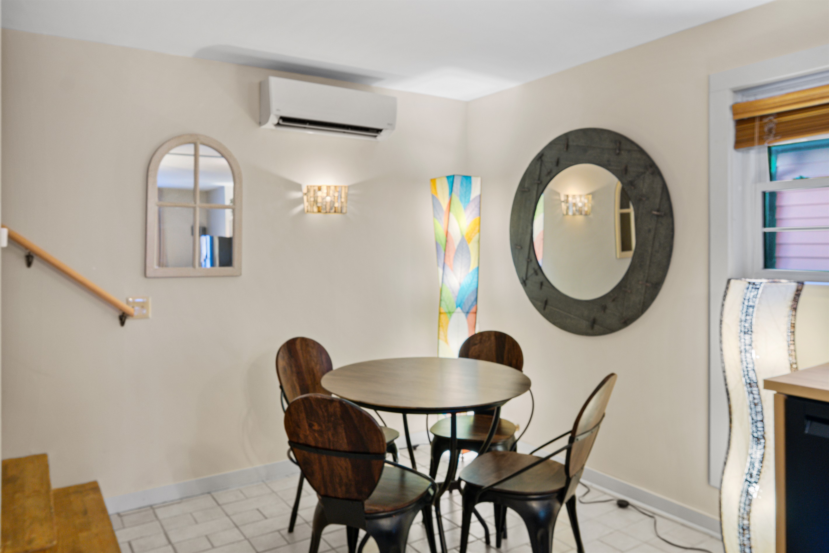 You’ll be comfortable year round with mini split systems in each room