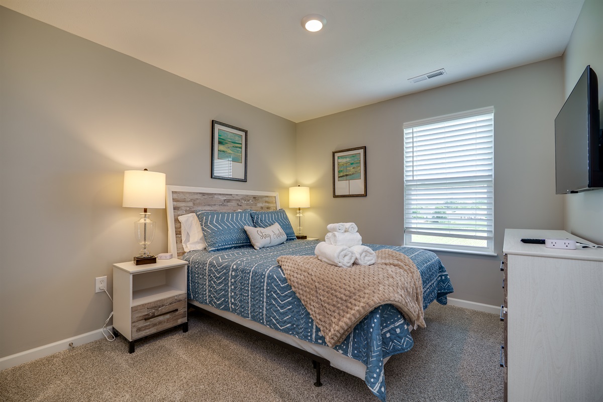 Spacious Bedroom Designed for Comfort and Viewing