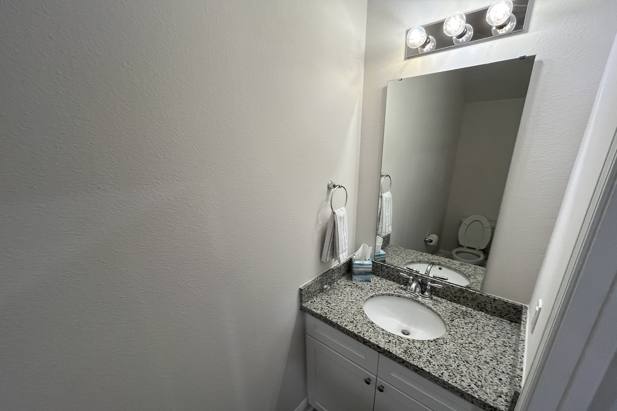 Main floor half bath