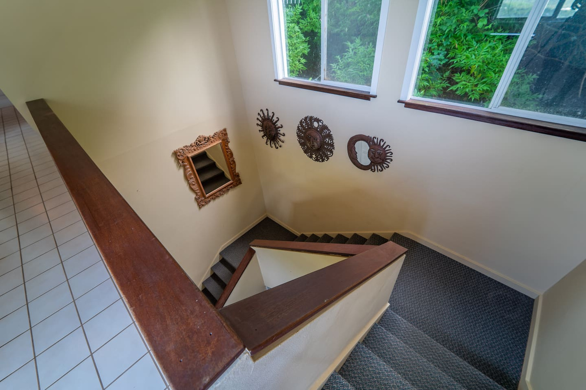Stairway leading upstairs