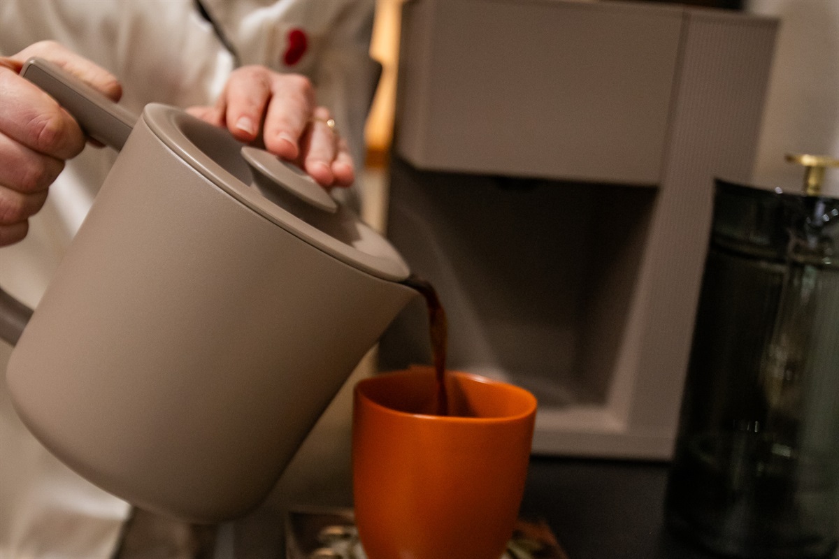 Share quality fresh-brewed coffee with your friends and family to start your day.
