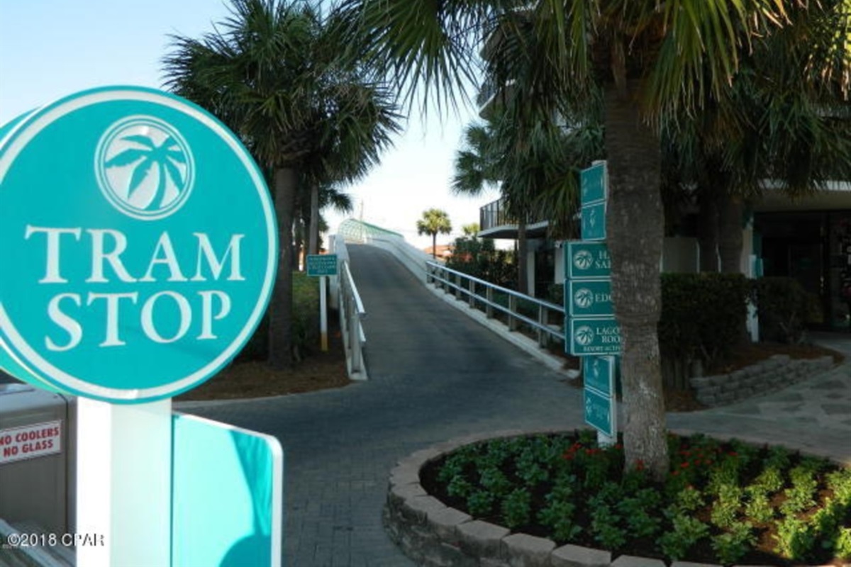 Resort offers a free Tram