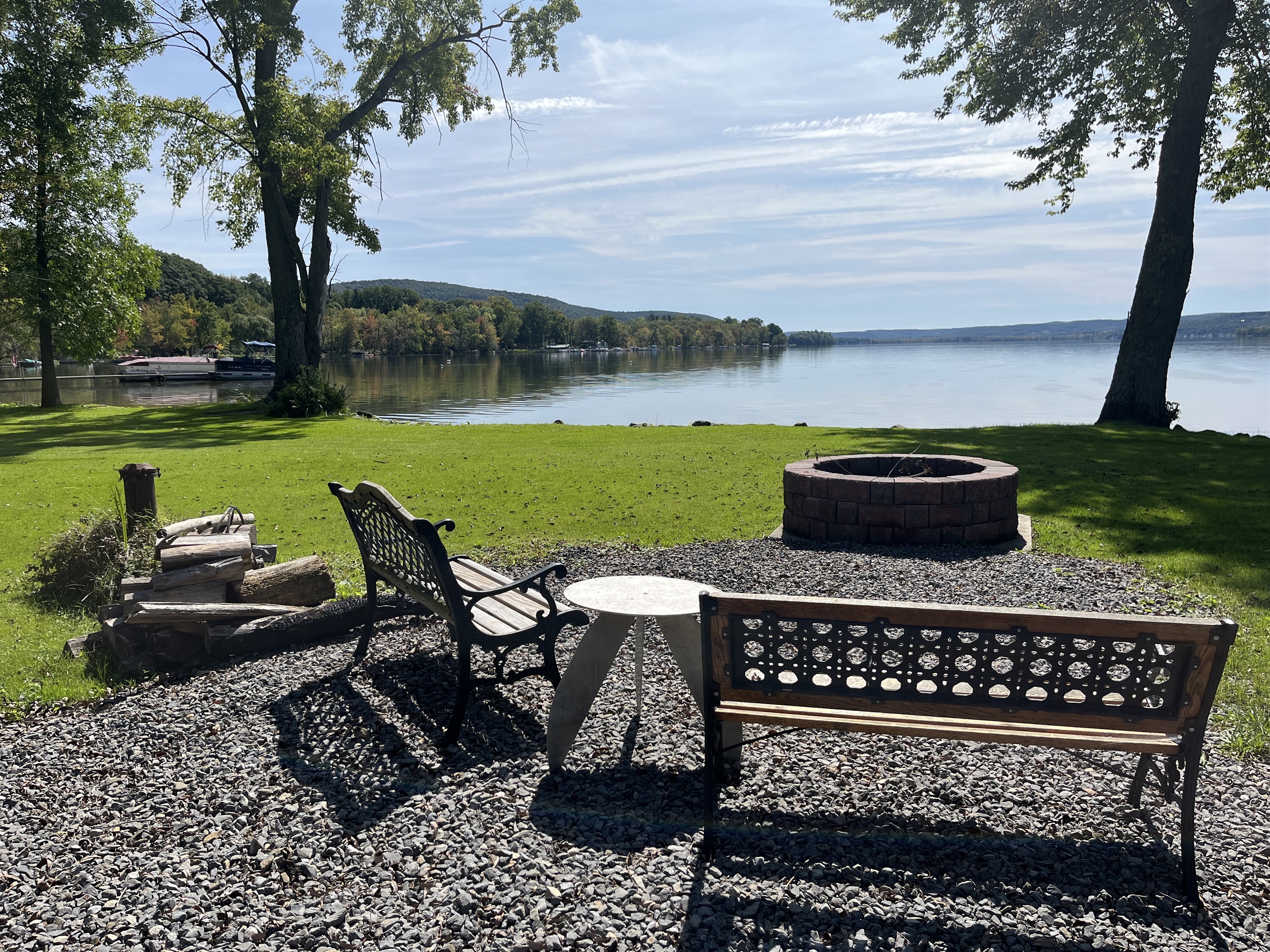 Firepit with a view