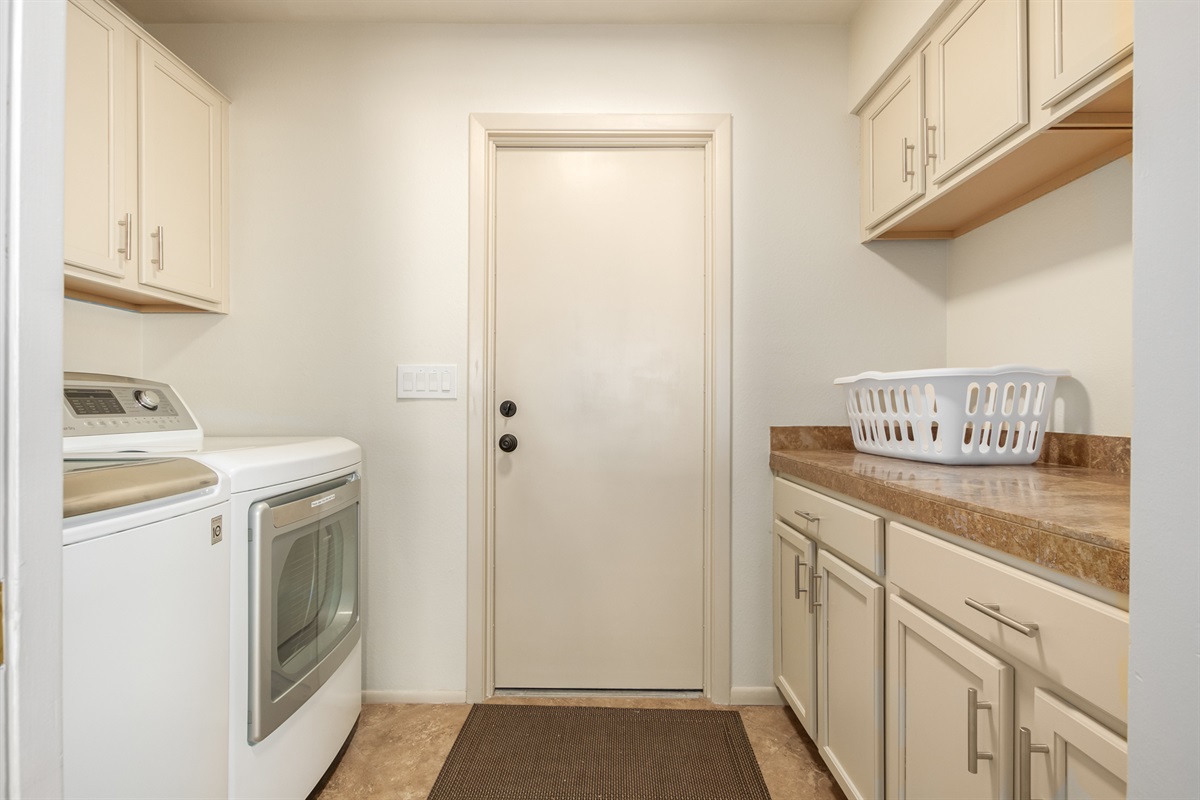 laundry room off garage