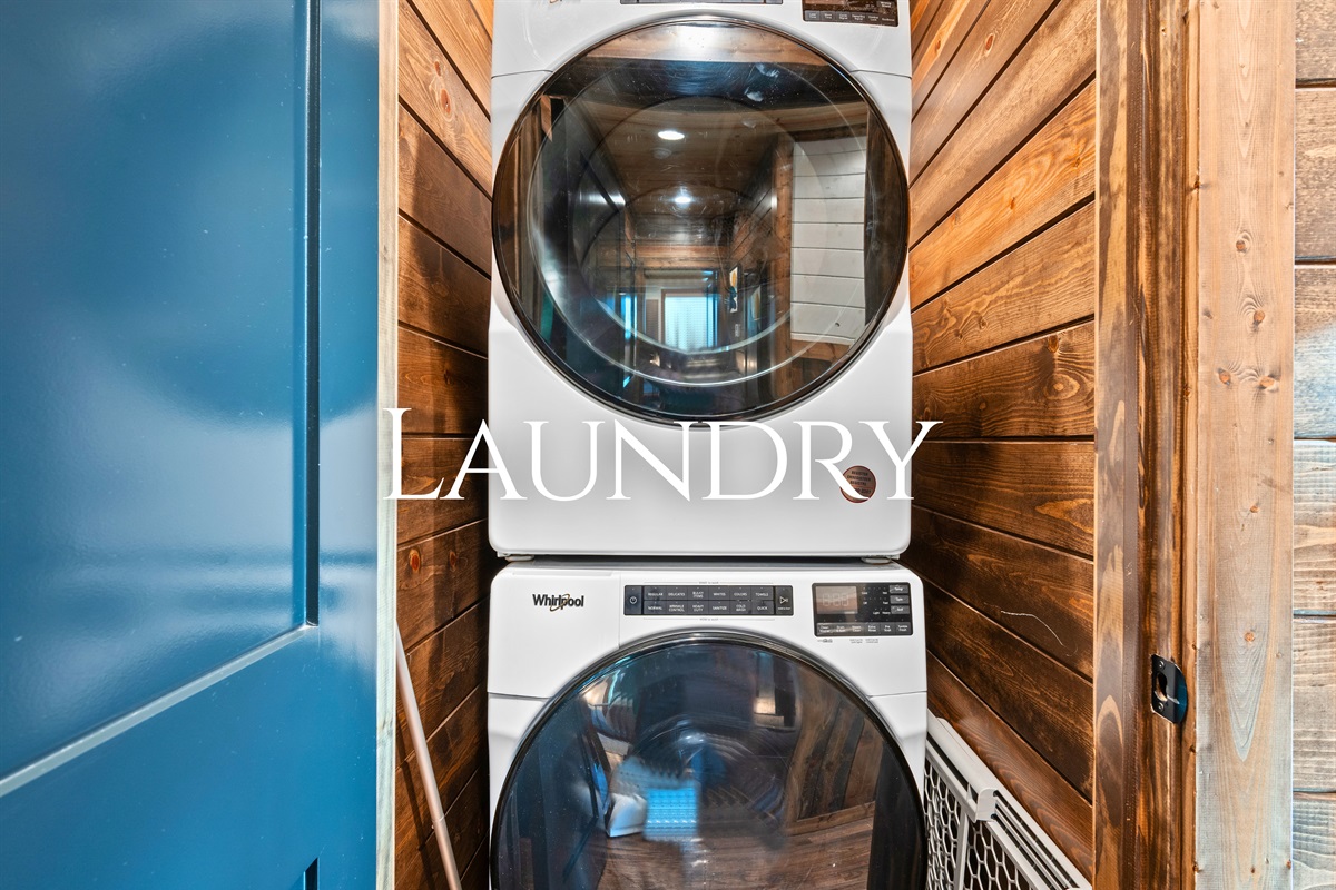 Having laundry right in the cabin makes longer stays so much easier, especially after lake days, hikes, and outdoor adventures.