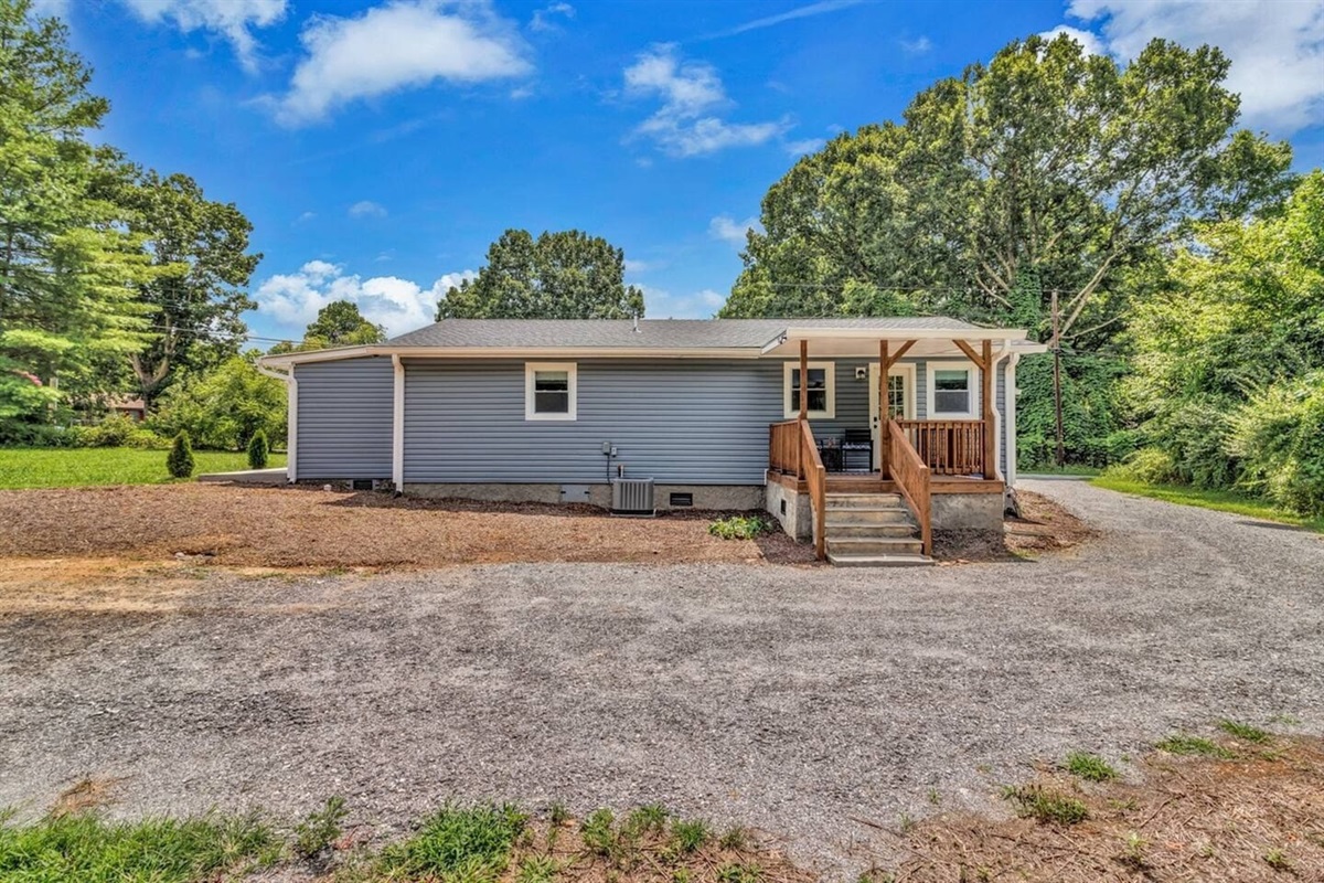 Lots of Parking in Driveway, easy access through backdoor.