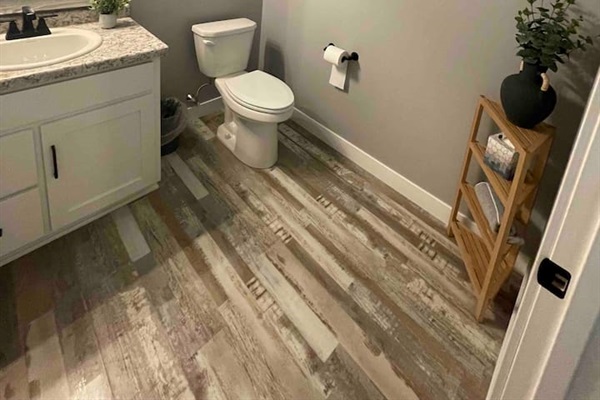 House #1 - Guest bathroom when you enter the home