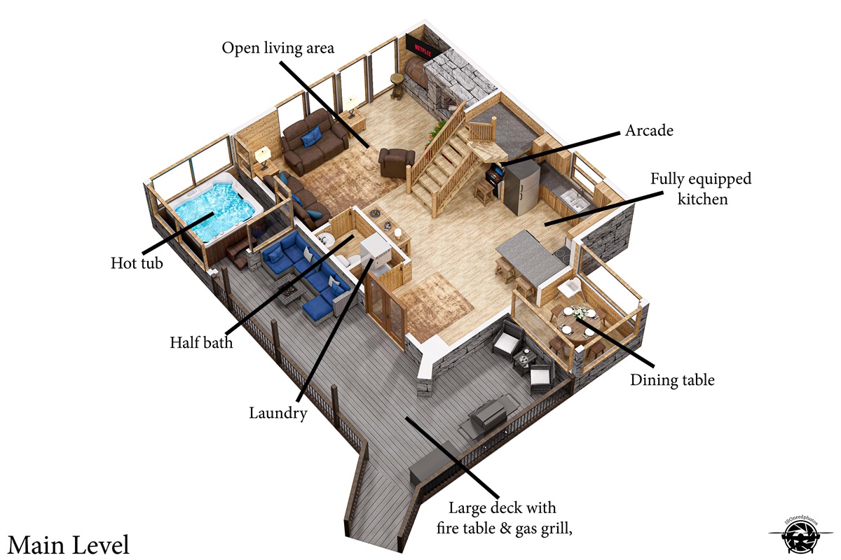 3D Map of the main floor