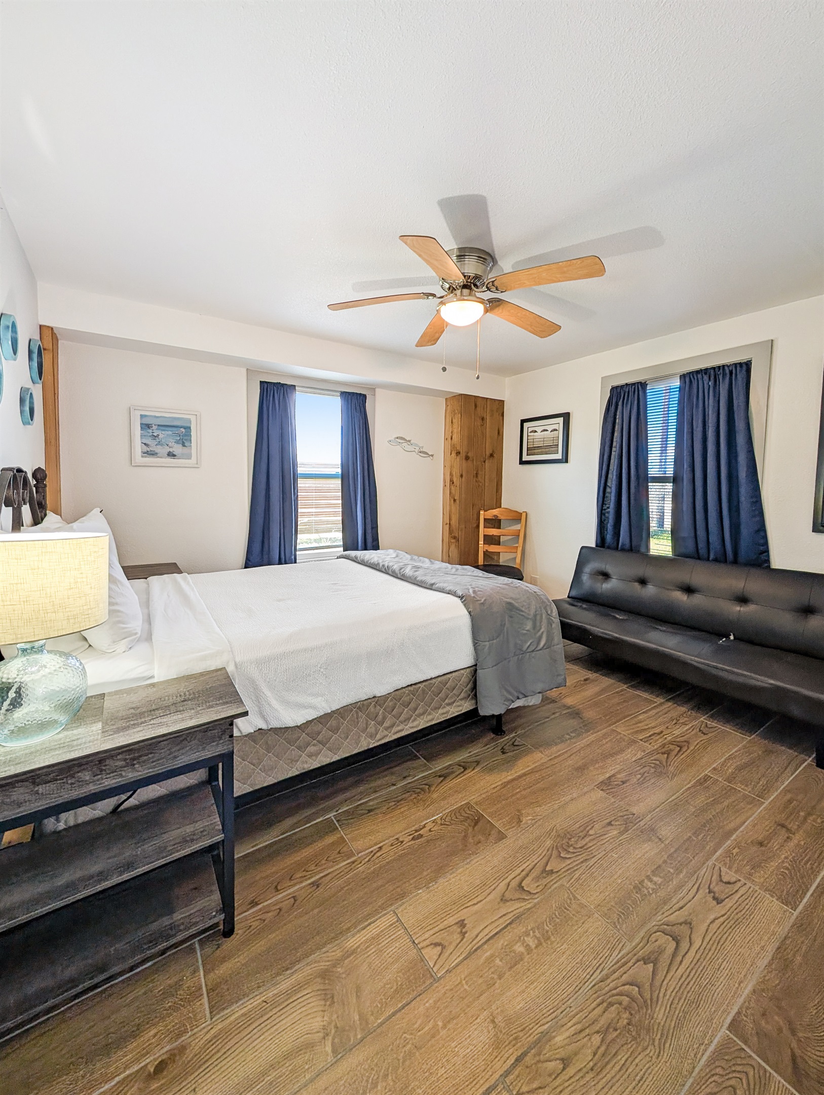 Bedroom #1 has a queen bed