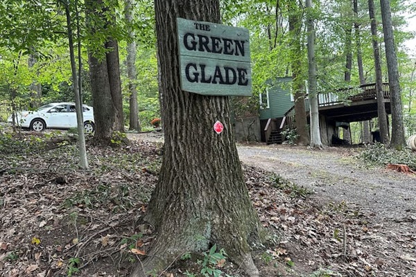 follow these signs to the cabin because GPS is not very reliable on mountain 