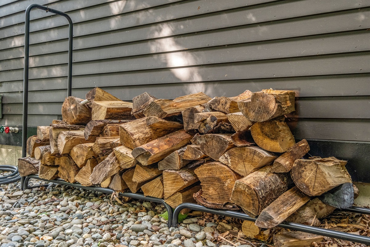 We always keep an ample amount of firewood on the property for camp fires in the firepit at night