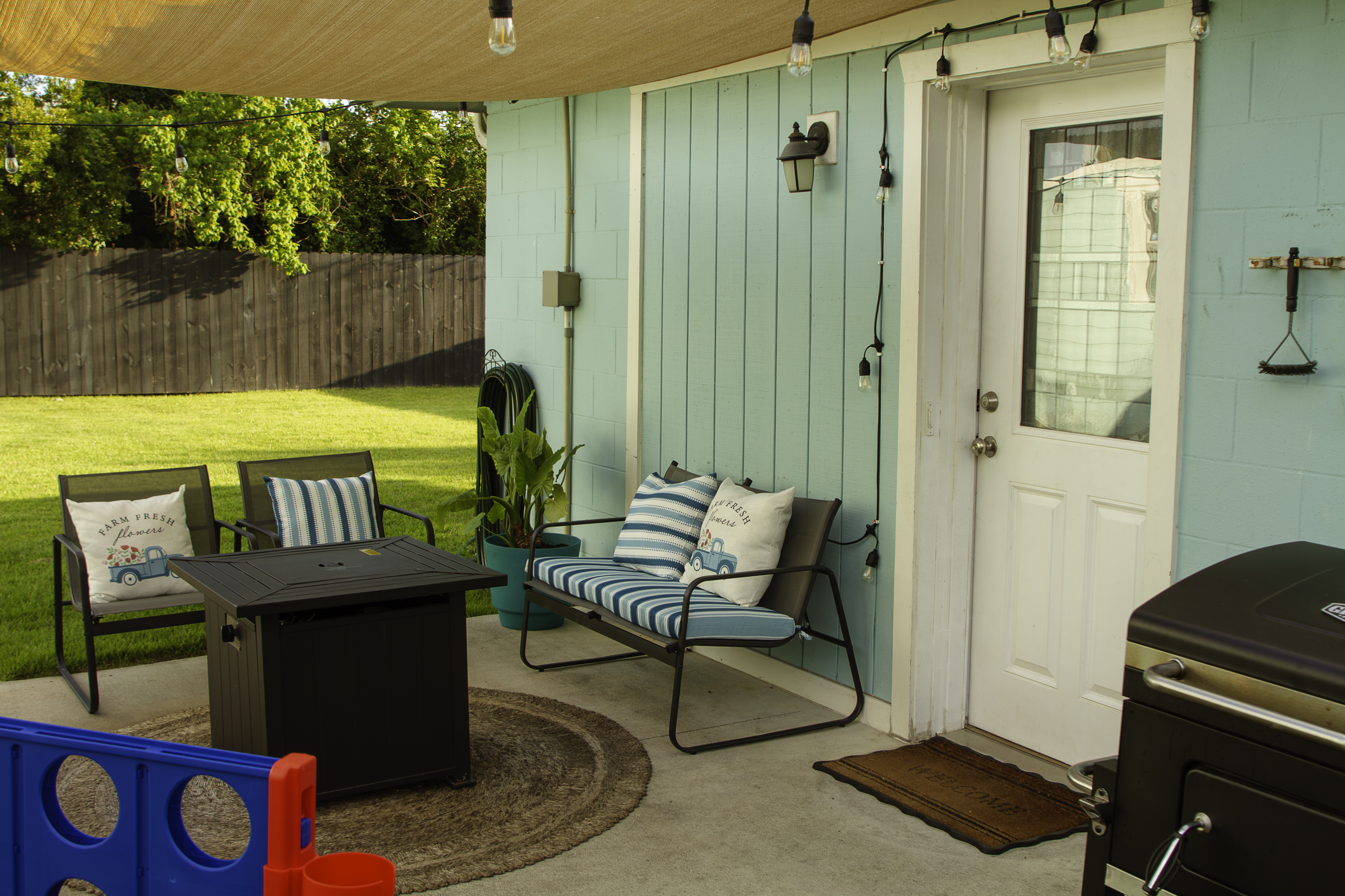 Another angle of the patio