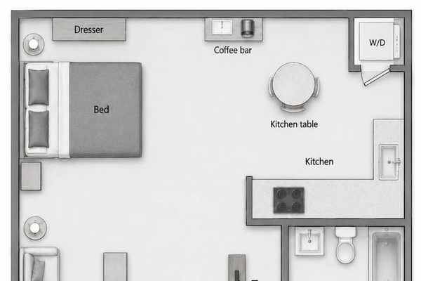 Approximate floor plan.