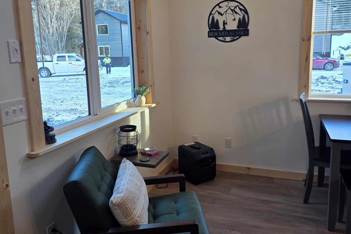 Main floor seating area.