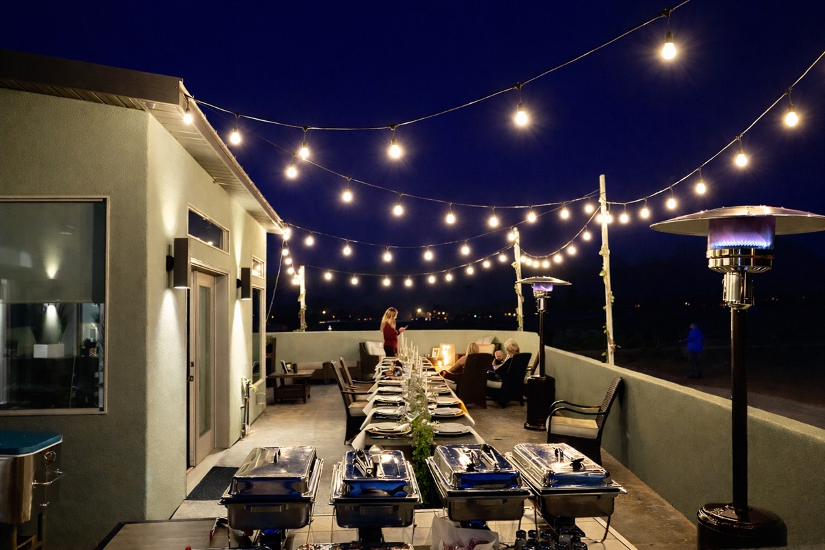 Party setup from previous guest