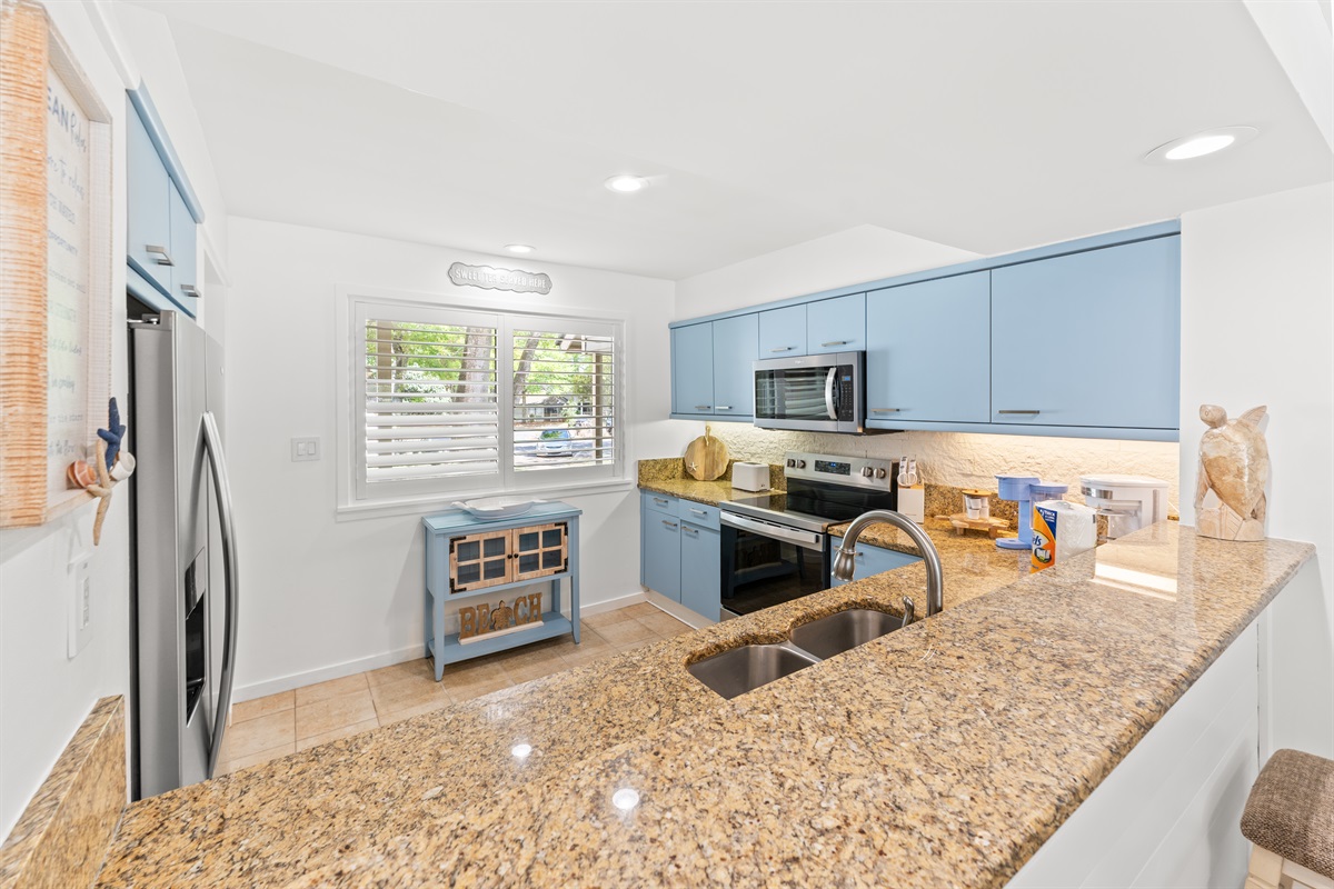 Well appointed Kitchen