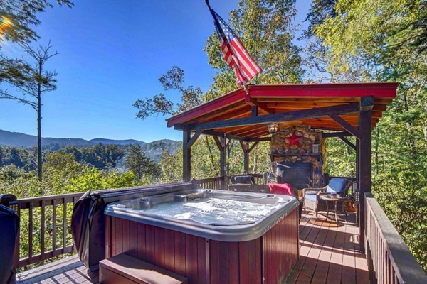 These year-round, panoramic view from the hot tub just can't be beat!