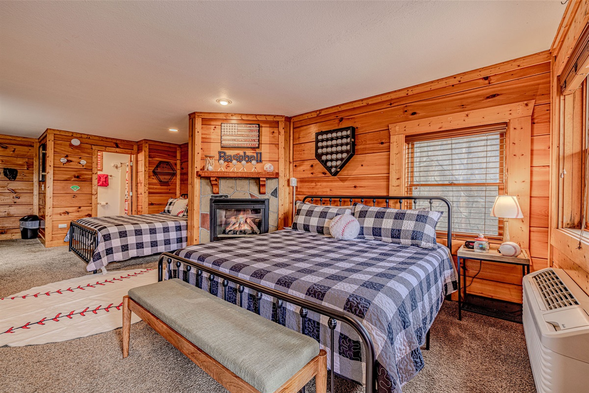 Basement family suite!  2 king beds and a kitchenette!