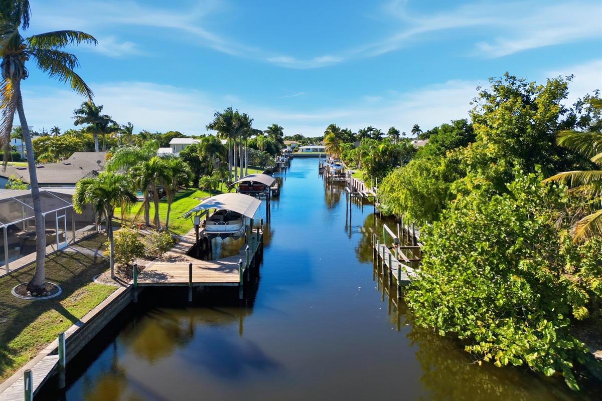 Fishing is great in the canal.