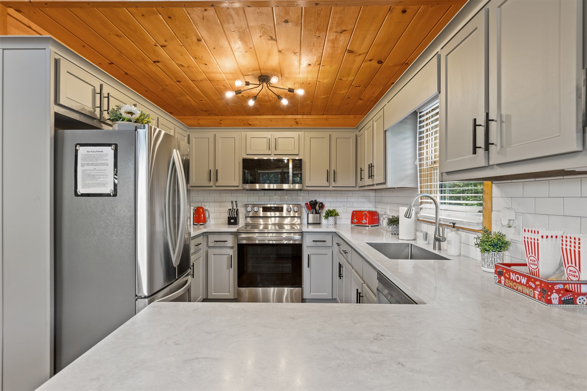 From morning coffee to evening dinners, the kitchen is crafted for every craving.