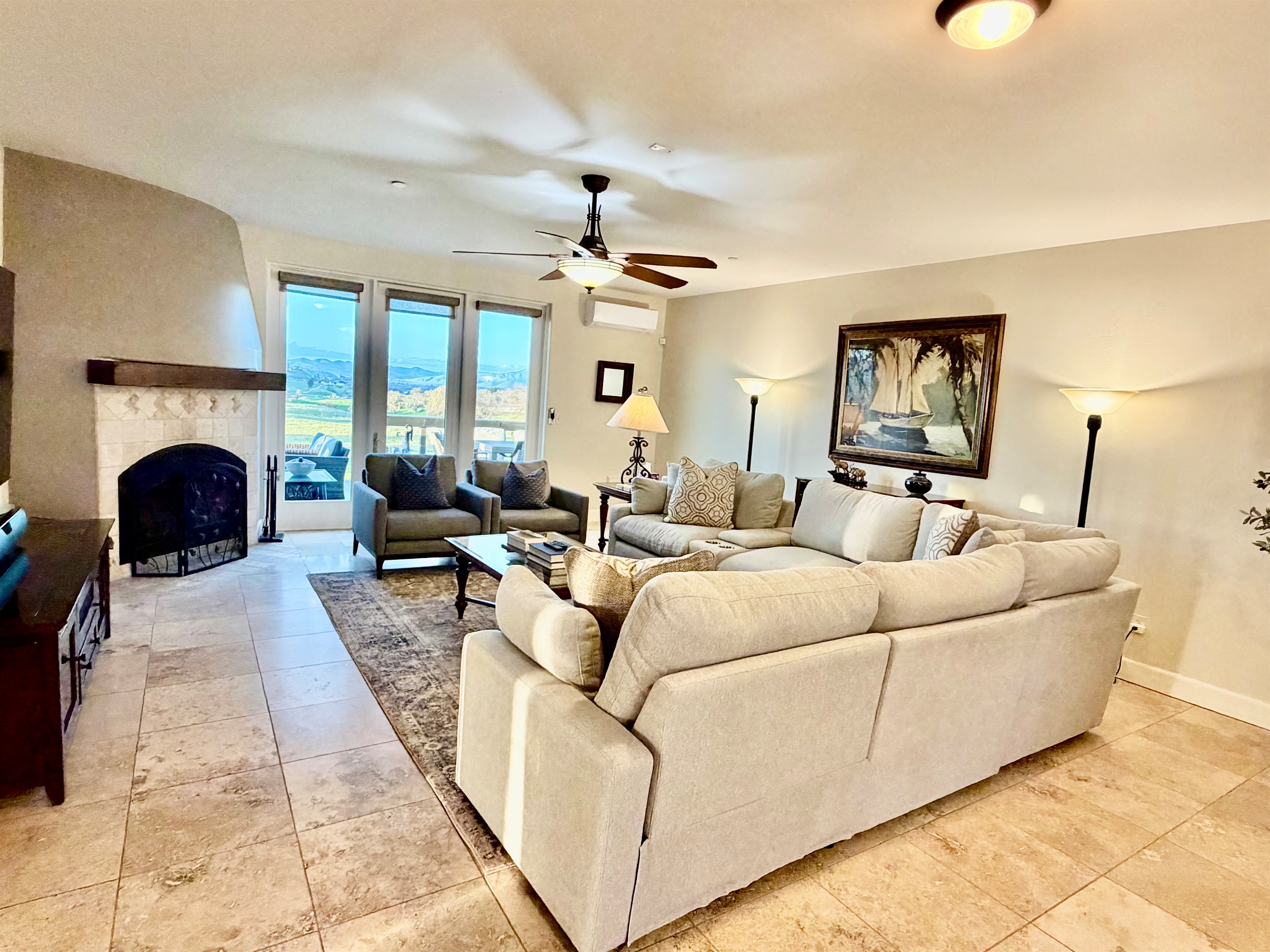 Plenty of seating for your group to enjoy the views.