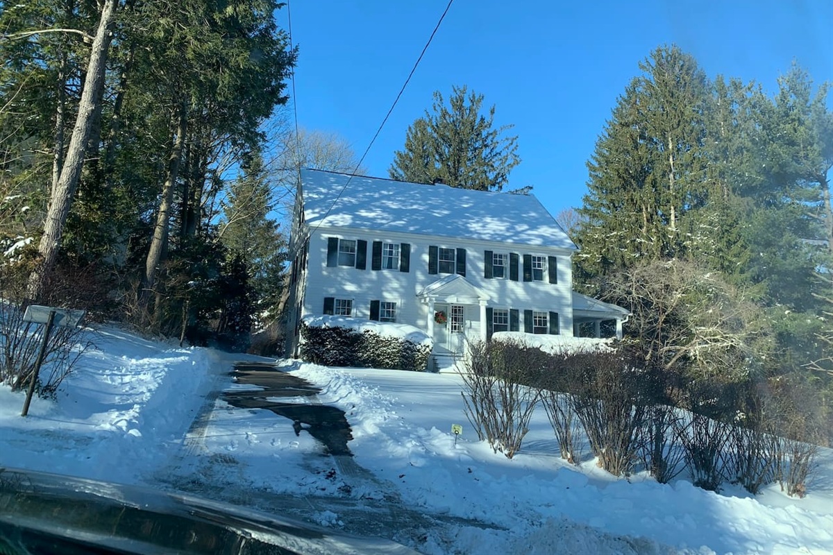 House on a snow day 