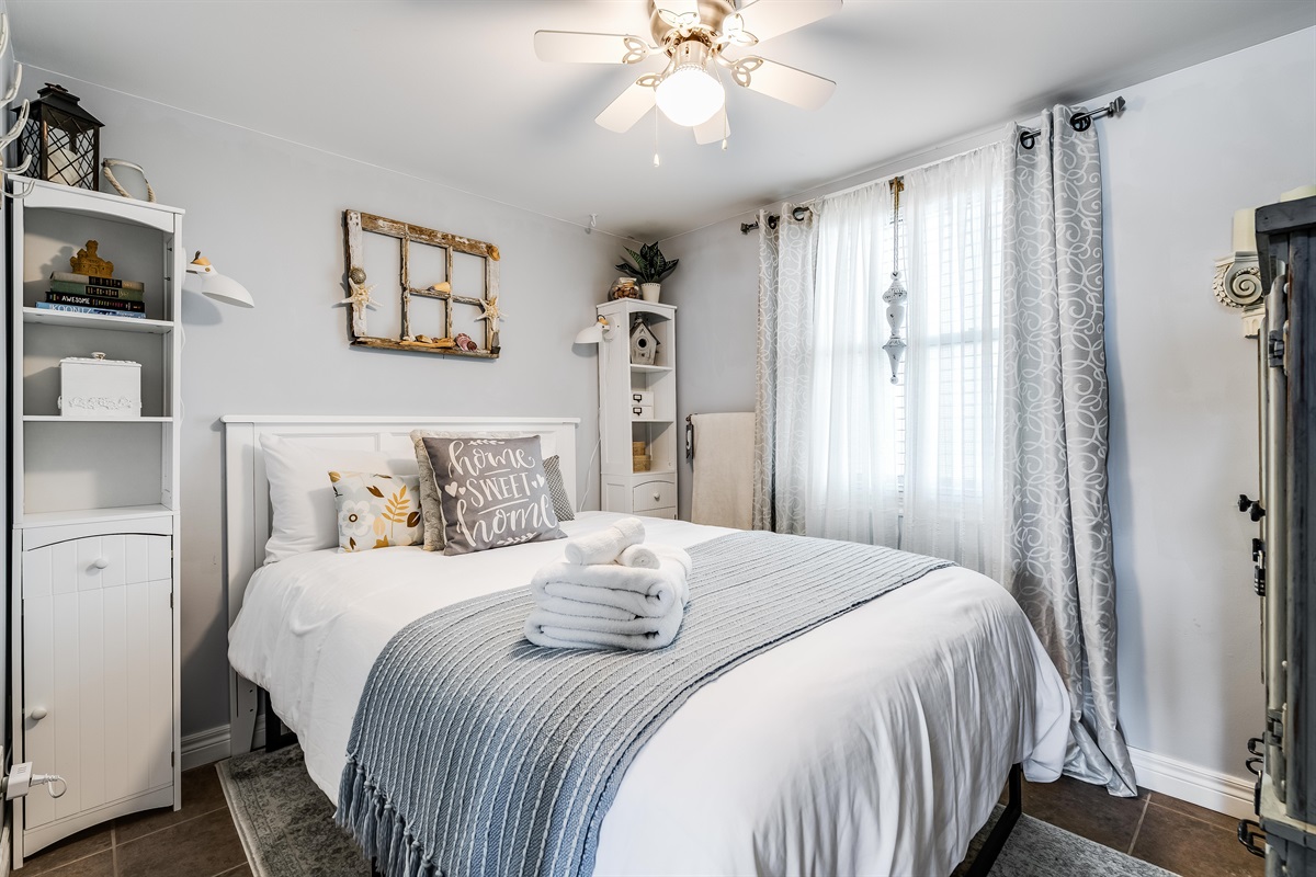 A double bed bedroom, perfect for tranquility.