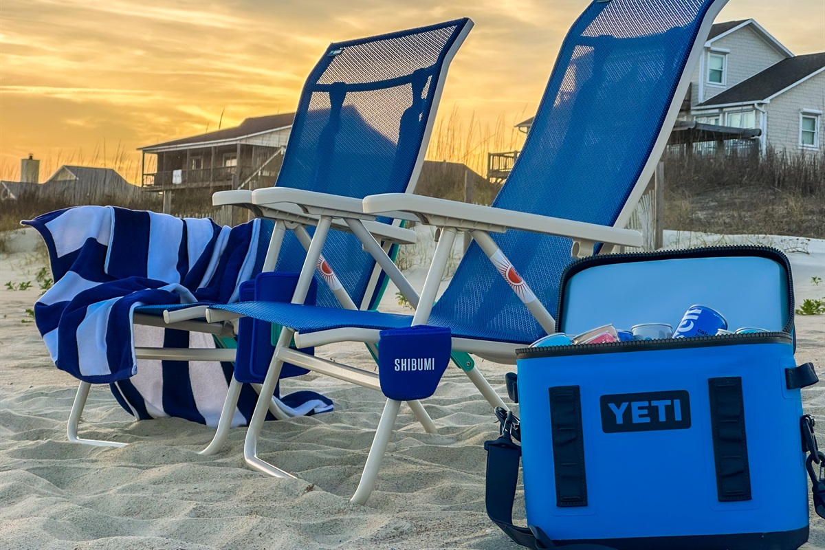 Be sure to bring our beach gear with you.