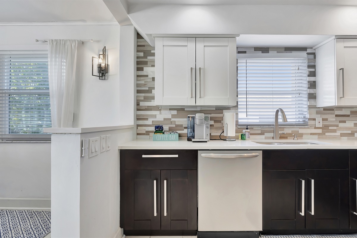 Plenty of natural light in the kitchen