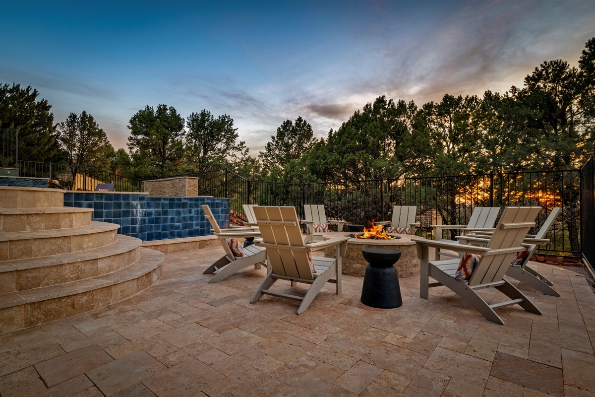 Evenings done right: fire pit, fresh air, and great company.