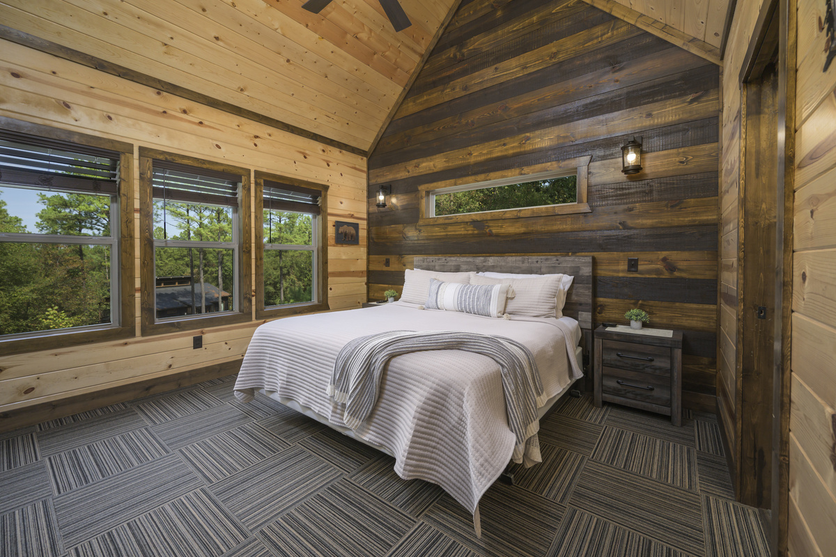 Unwind in this charming, cozy bedroom, the perfect retreat to relax, recharge, and enjoy a peaceful night’s rest after a day of adventure.