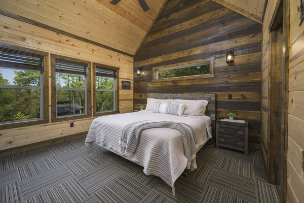 Unwind in this charming, cozy bedroom, the perfect retreat to relax, recharge, and enjoy a peaceful night’s rest after a day of adventure.