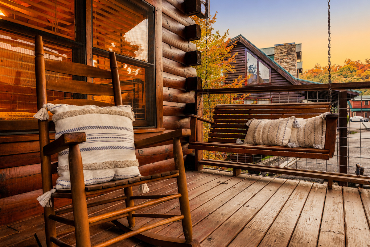 Our front porch is for rocking and swinging
