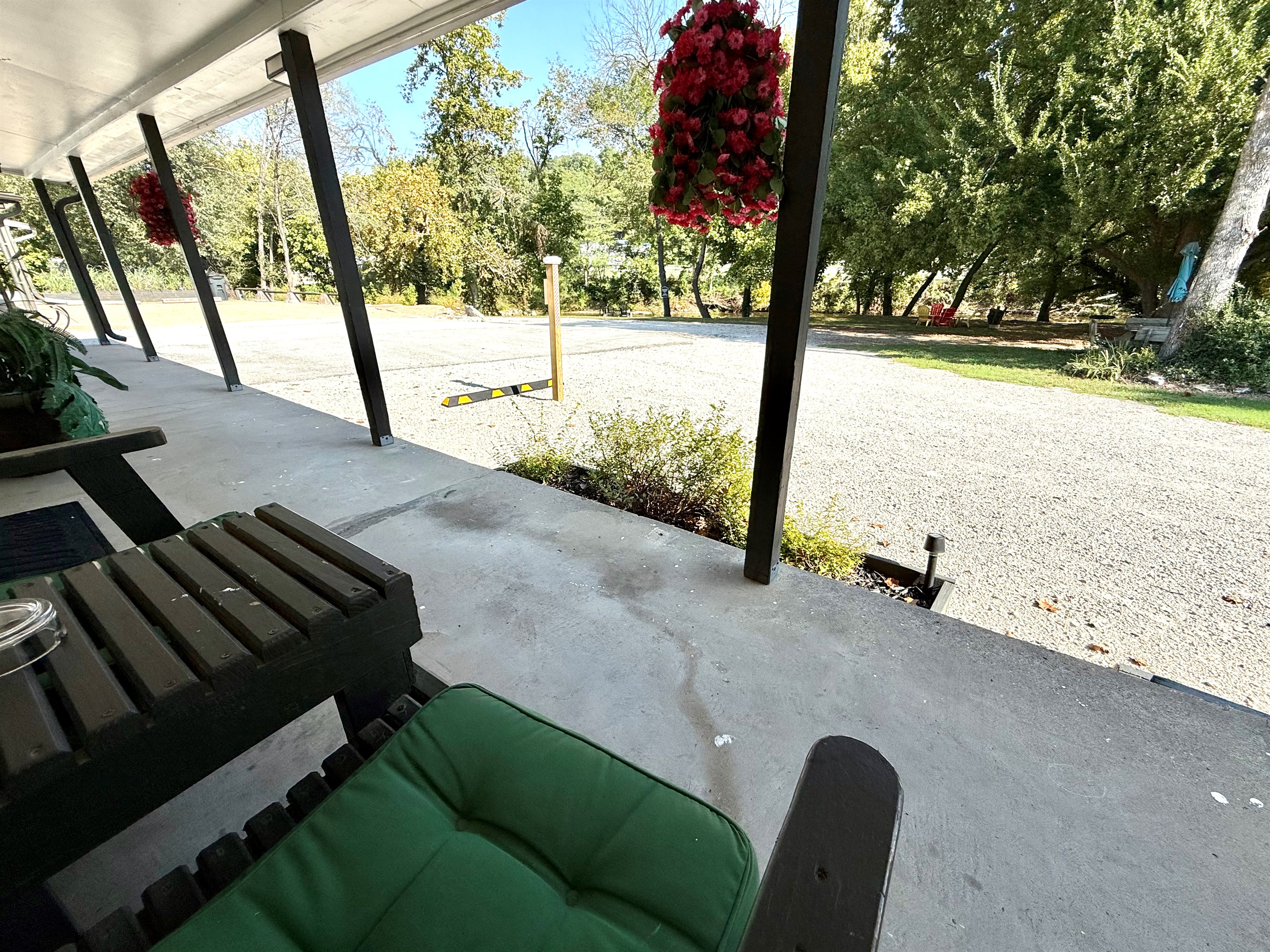 Watch the kids play while you relax on the porch.