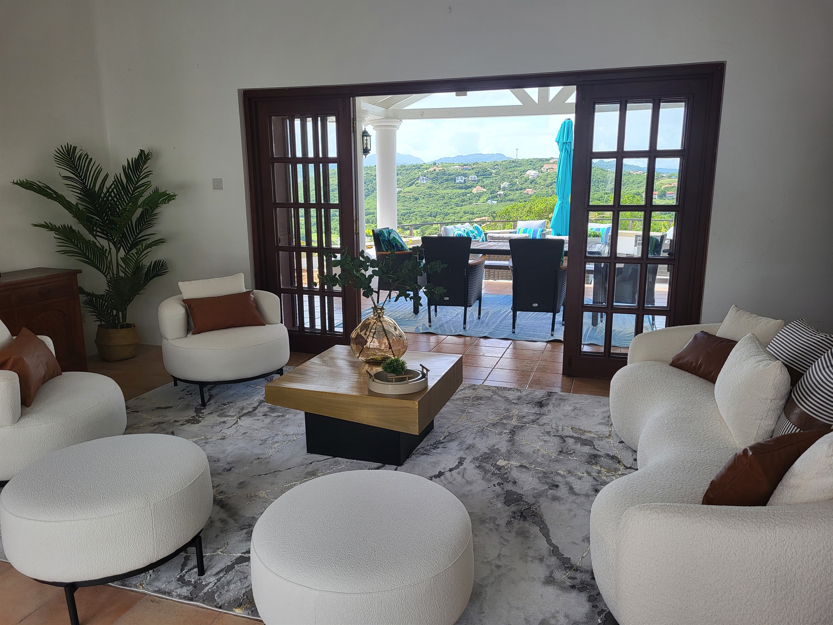 Open Doors to the Back Patio