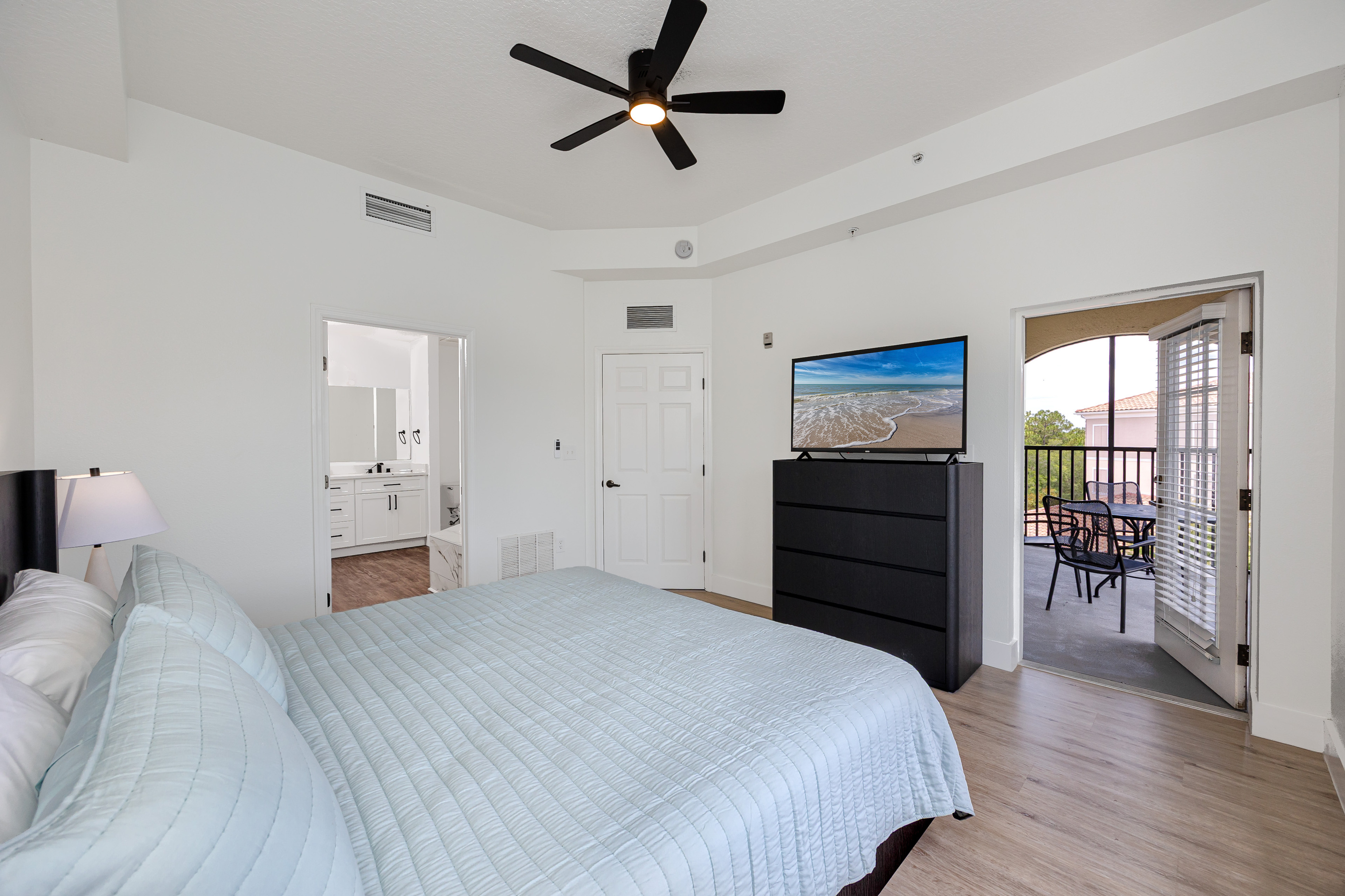 Smart tv in master bedroom
