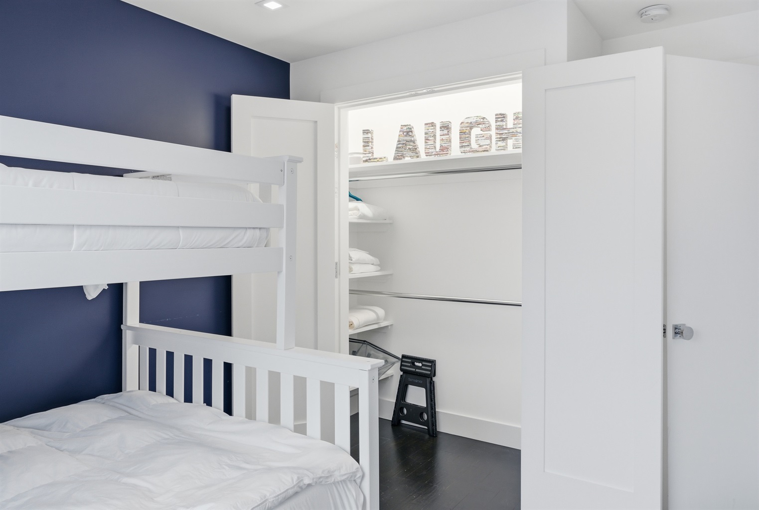 Bunk Room Guest Room - Closet - Twin over Full with Twin Trundle