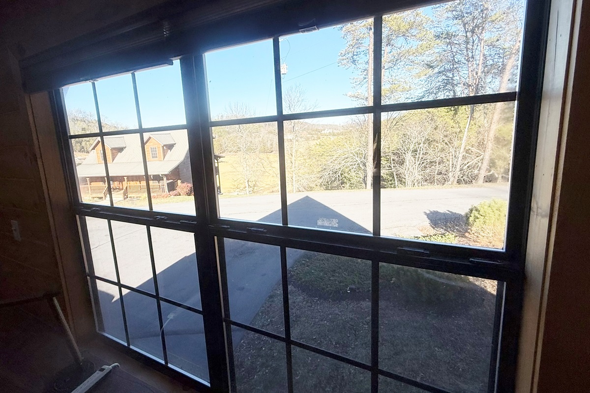 Kitchen has view of Lake.. Wate level in lake is full from this Window from end of April to End of Sept.