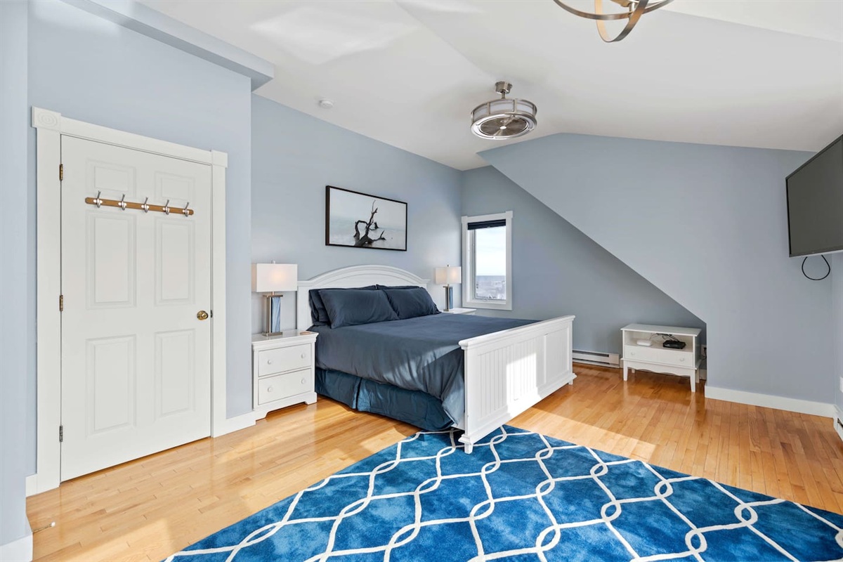 Primary king bedroom on second level