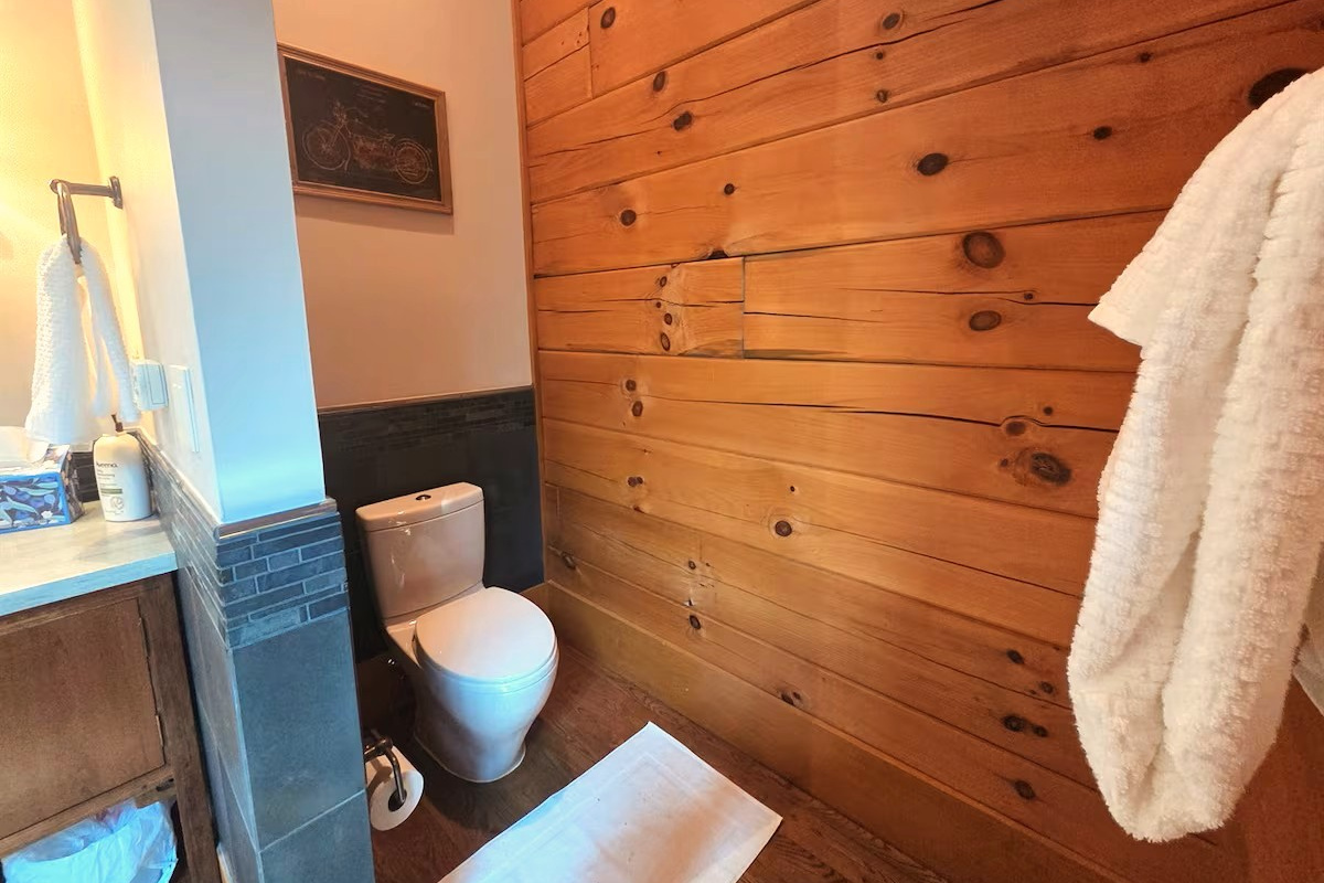 Enjoy a spa-like experience with a large walk-in shower located in the third bedroom’s bathroom.