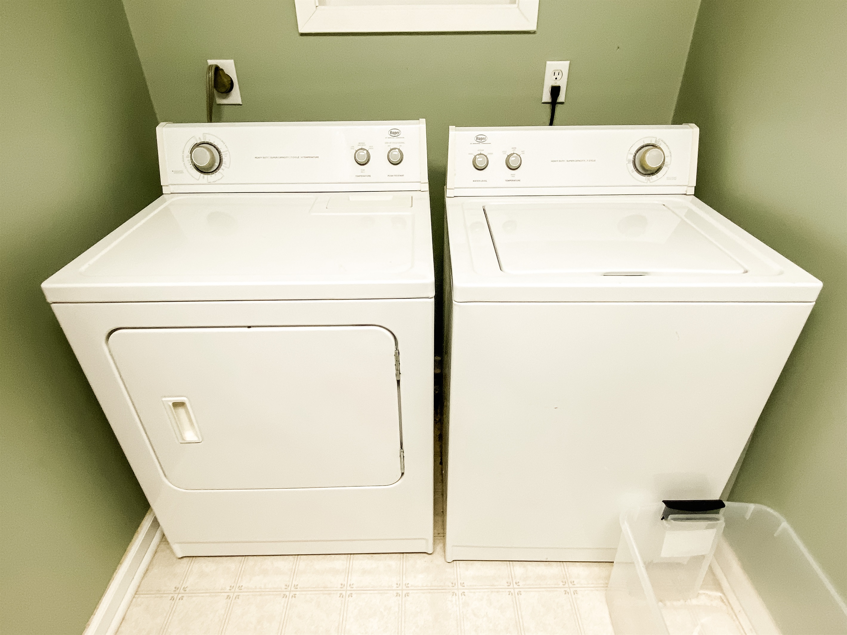 Wash and dryer available on the main level.