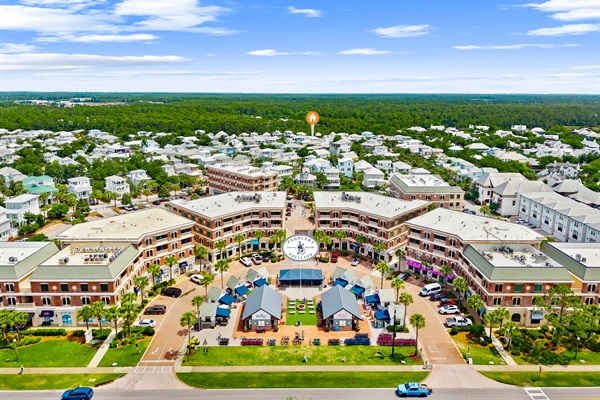 Just minutes away, Peddlers Pavilion offers shopping, dining, live entertainment, and local favorites, all within the heart of the 30A lifestyle.