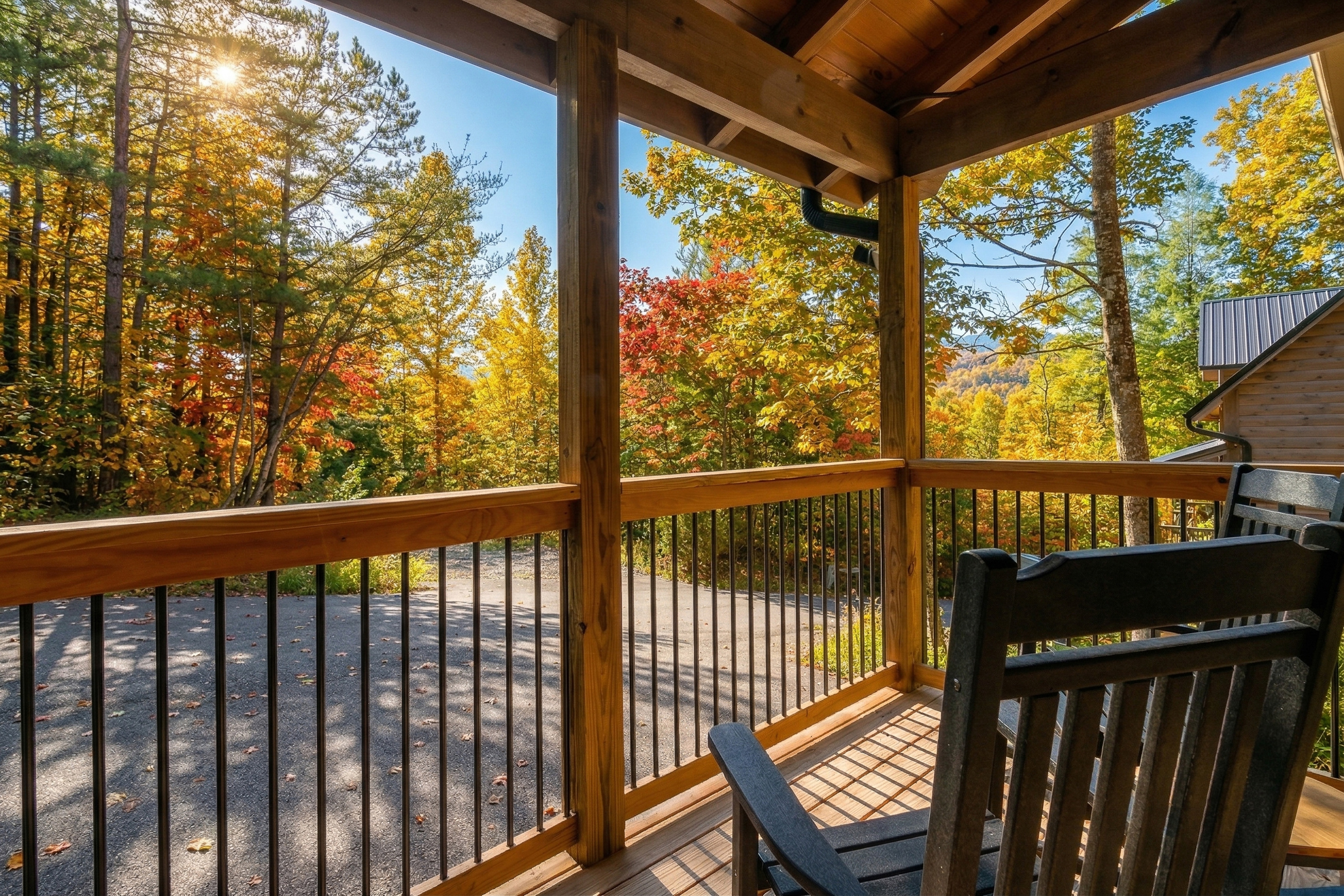 Front of the cabin from Porch