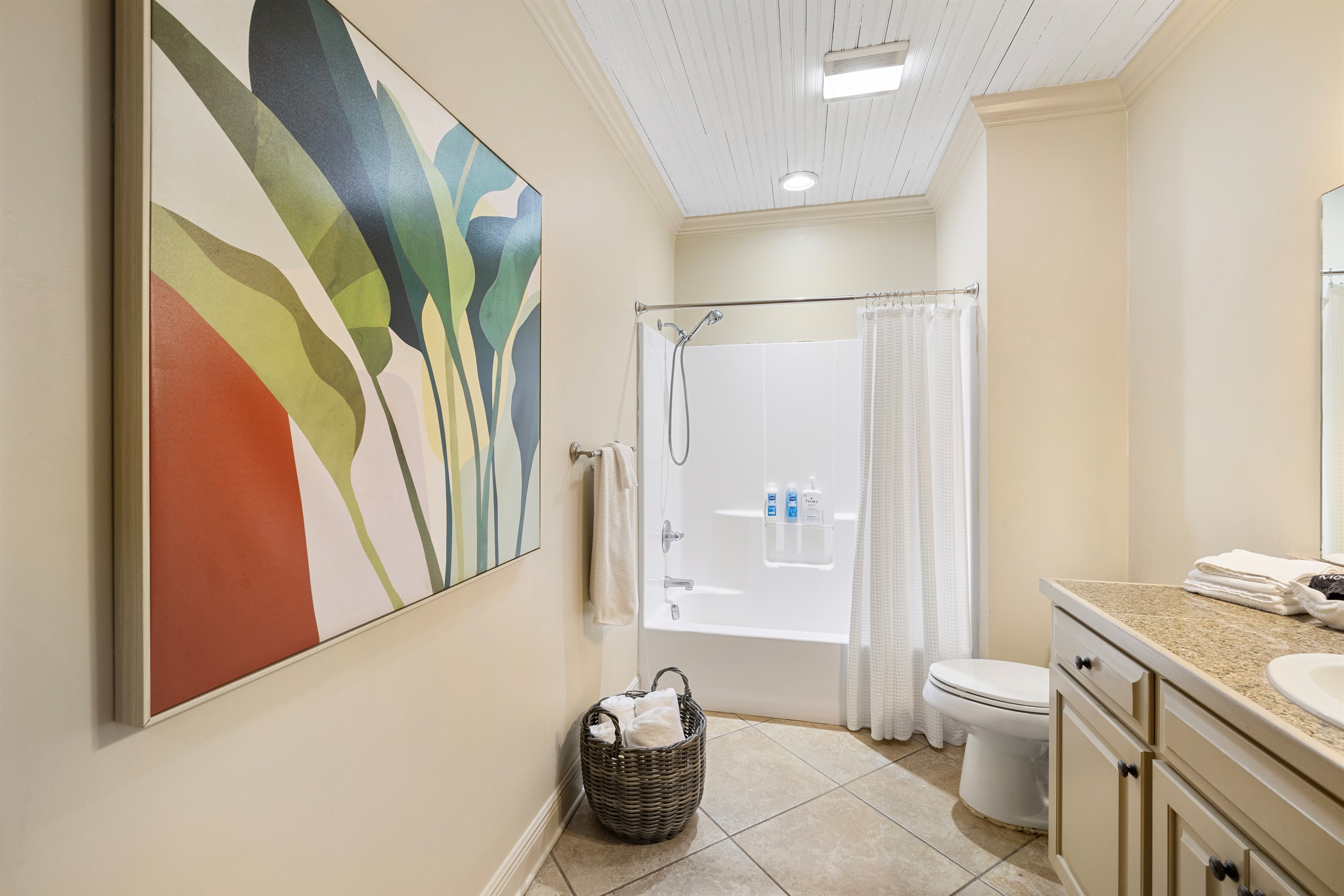 Bright space featuring a relaxing tub, shower, and modern decor for ultimate rejuvenation